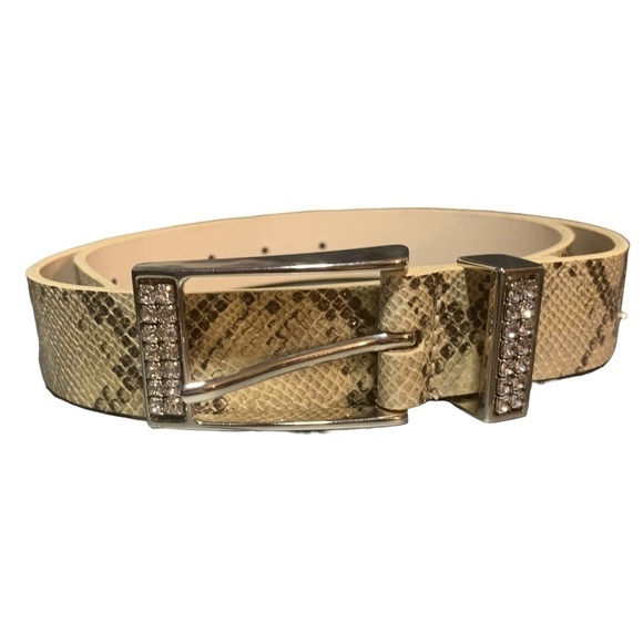 Buffalo Faux Python Rhinestone Belt - Picture 3 of 5
